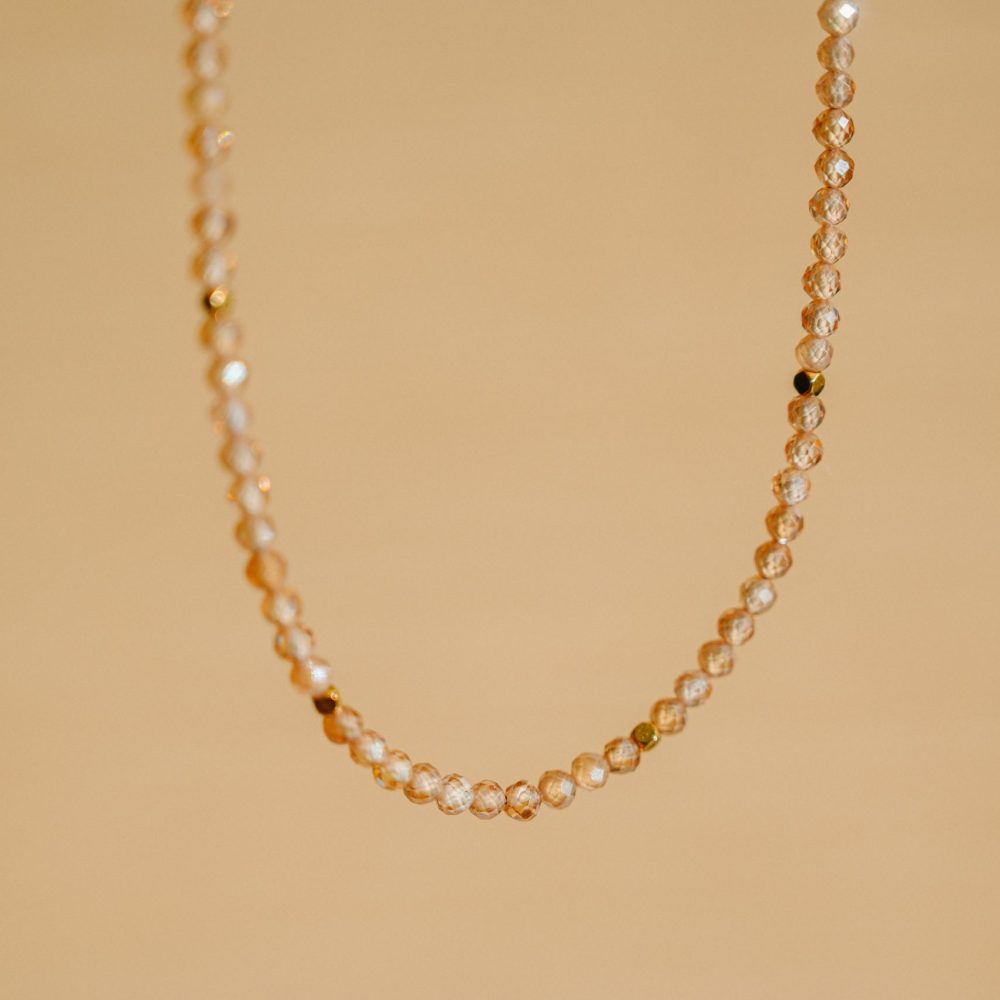 Choker Ζιργκόν - Μπεζ